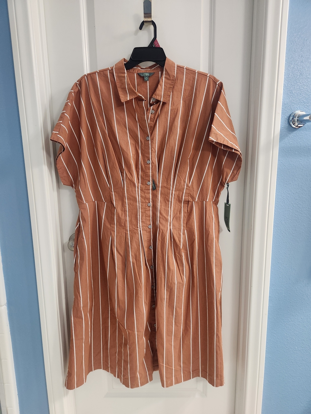 Terra & Sky Women's Plus Midi Fit and Flare Dress, Size 2X (20W - 22W)